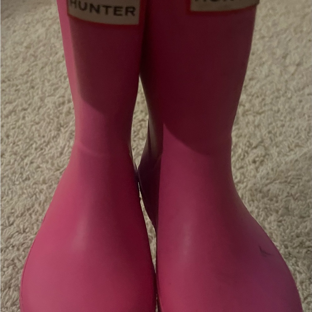 Hunter Vibrant Pink Waterproof Boots